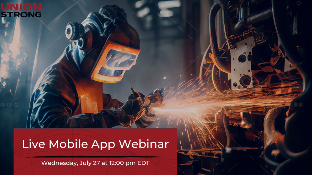 Calling all Labor Union Professionals!

The Union Strong webinar is next Thursday, July 27 at 12 noon ET. Learn why the next generation of instant communication is on the device your members use dozens of times a day - their smartphone.

Register below!
bit.ly/3DgIDnB