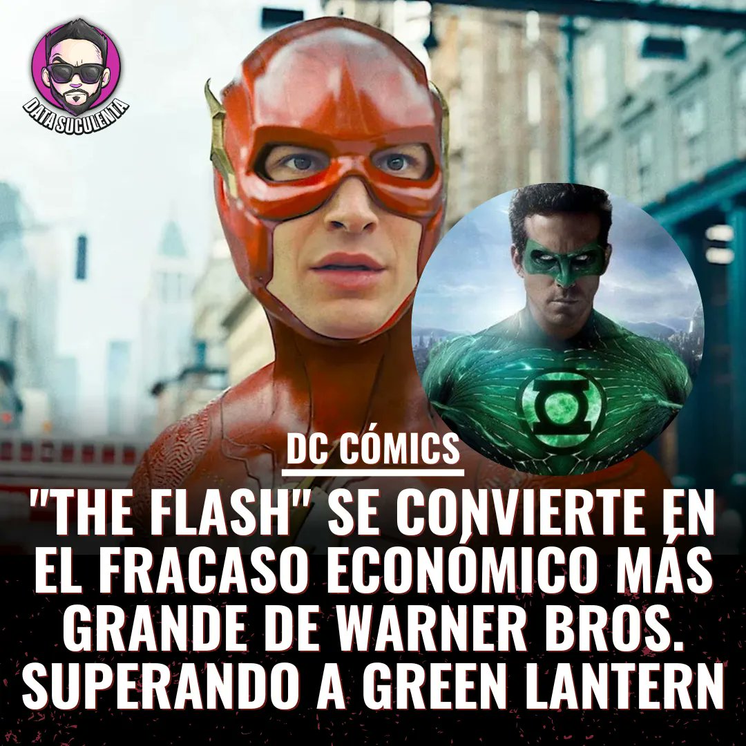 JuanitoSay's tweet image. Con un presupuesto de 200 Millones de dólares y una recaudación de 106 millones en estados unidos, #TheFlash es uno de los mayores fracasos en el cine de superhéroes. Quien lideraba este puesto en Warner era Green Lantern, con el mismo presupuesto y una ganancia de 116 millones