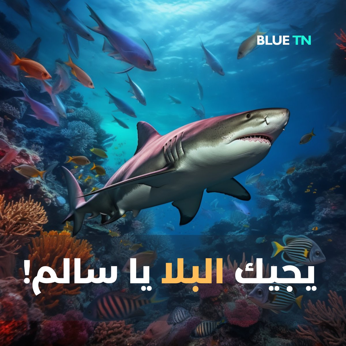 "عسلامة اسمي سالم انا #قرش  , البخت مايل والزهر ماعندي.
جيتكم و الغصة في قلبي ..."
Read the rest of the story: facebook.com/photo/?fbid=62… 
#SharkAwarenessDay  #SharkAttack  #Tunisia  #biodiversity