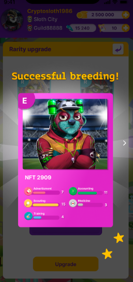 ramsses_ua's tweet photo. 4/7 Let's talk a little about utility. Holders of 2 #NFT Lazy Alpha in the @Lazy_Soccer game will be able to breed new playable NFT Lazy Soccer Staff game collection. And this is the main and very cool utility for holders #LazyAlpha. https://t.co/Hja4ttZA17