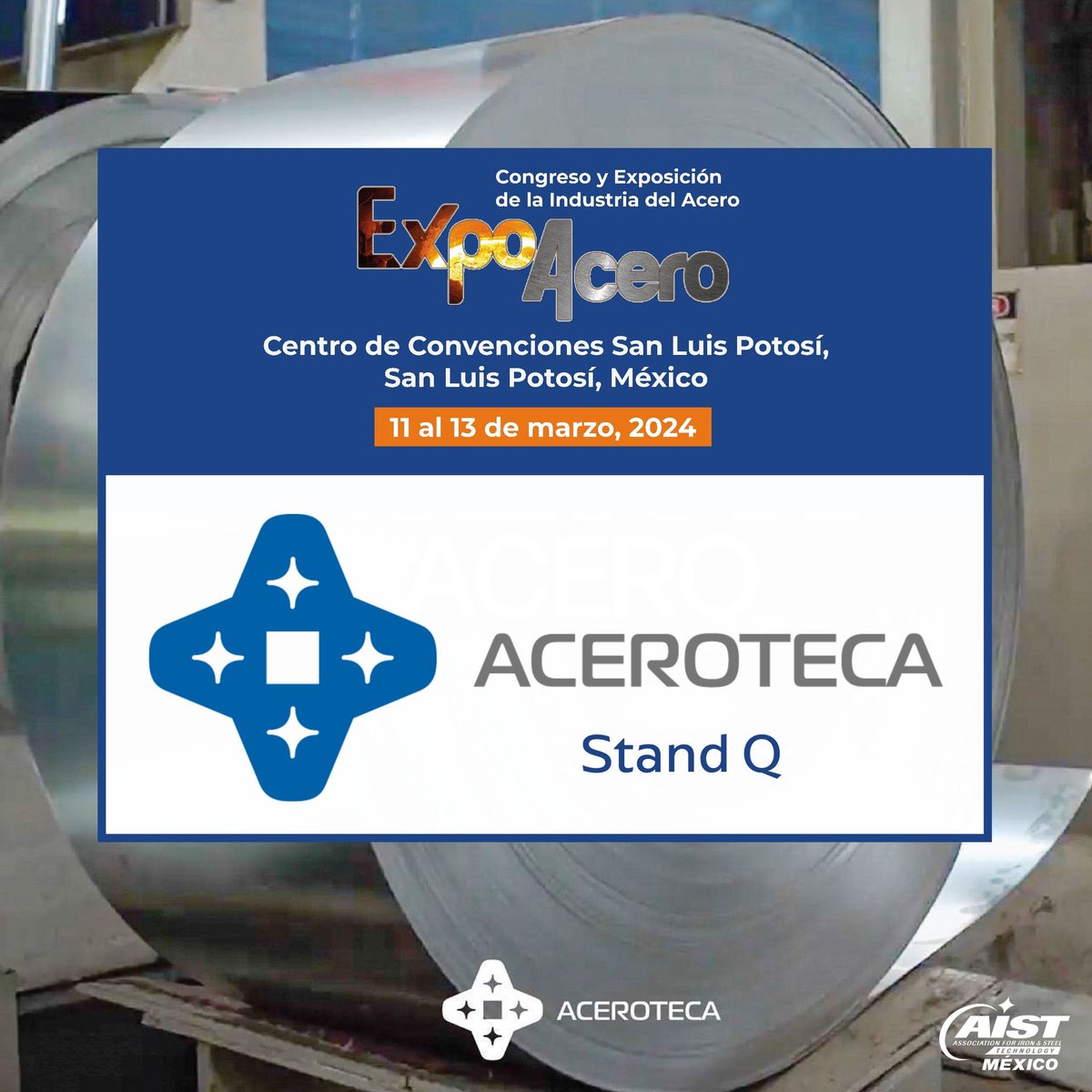 aistmx's tweet photo. ACEROTECA ✔️ comercializa productos planos de acero y metal que cumplan con los más altos requisitos de calidad.
ExpoAcero2024 los recibirá con ¡mucho gusto! 
#Aceroteca #ExpoAcero2024 #aistméxico #acero #ExpoAcero https://t.co/W8uhCPoKei