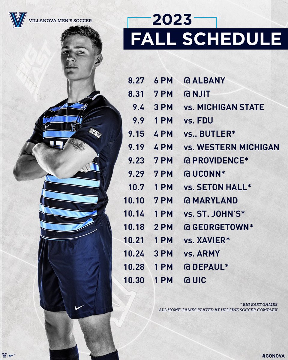 NovaMSoccer's tweet photo. Our 2023 schedule just dropped ‼️✌️ https://t.co/R4PtN7UQSB