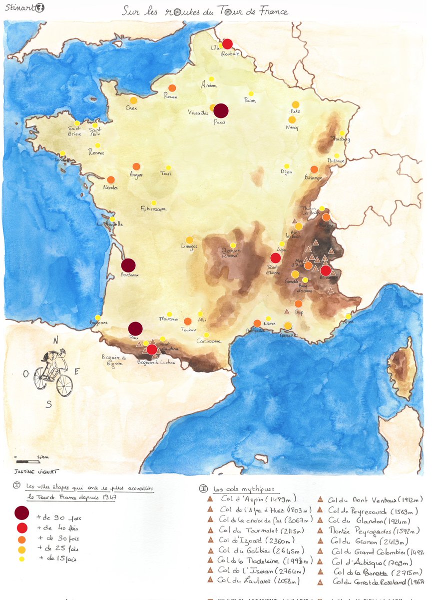 Nouvelle carte sur #stinarto 
Pour cette première série #sport, on commence avec le thème du #cyclisme #letourdefrance @LeTour