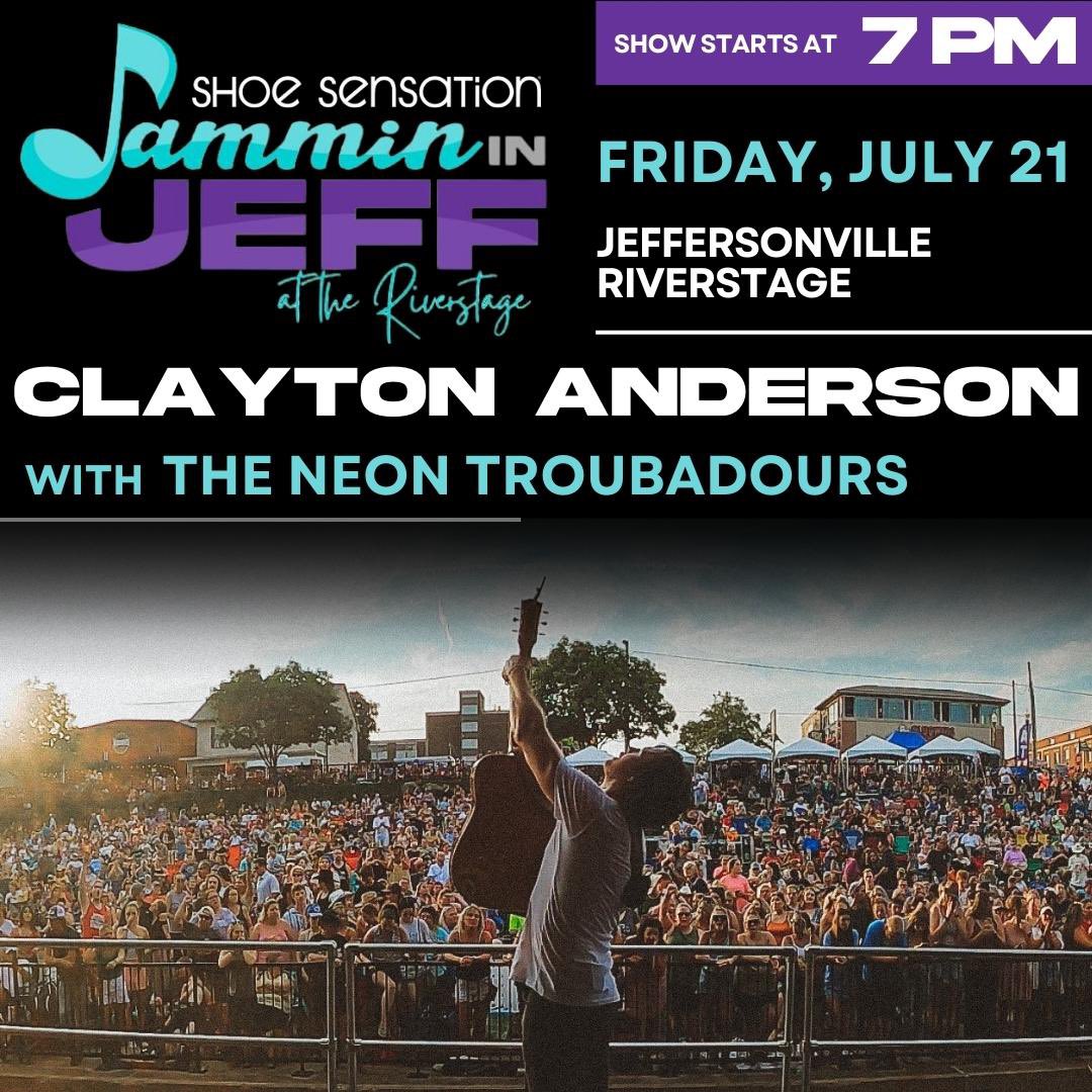 ClaytonAnderson's tweet photo. Let’s go Southern Indiana! See ya down on the JEFFERSONVILLE RIVERSTAGE this Friday! 7p
#countrymusic #ohioriver #jeffersonville #jeffersonvilleindiana #kentuckiana #southernindiana #jammininjeff https://t.co/5lLo6Cvpz6