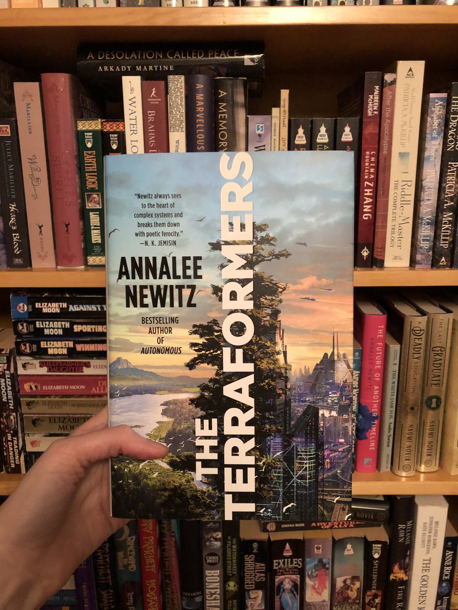 Gina Gagliano (@_ginagagliano) on Twitter photo This morning's reading: <a href="/Annaleen/">Annalee Newitz is @annaleen@wandering.shop</a>'s new science fiction novel THE TERRAFORMERS! This morning's reading: <a href="/Annaleen/">Annalee Newitz is @annaleen@wandering.shop</a>'s new science fiction novel THE TERRAFORMERS!
