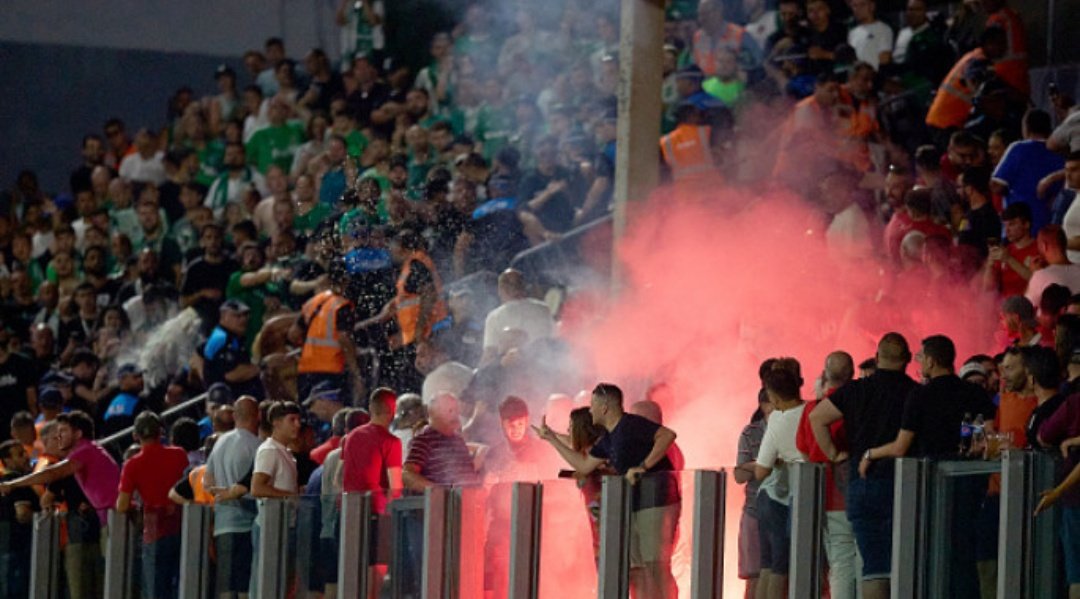 UEFA on Wednesday opened disciplinary proceedings after the Israeli fans of Maccabi Haifa's Champions team attacked and lauched flares at fans of Malta's Hamrun Spartans for chanting 'Palestine, Palestine'.