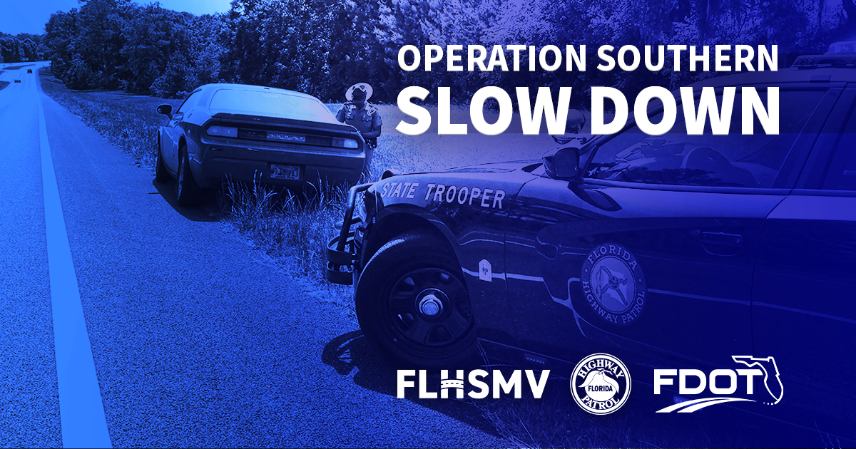 Today, FHP and FDOT announced “Operation Southern Slow Down” to combat drivers who speed recklessly and endanger others on the road.
Read more about the operation here: shorturl.at/yEMPV
