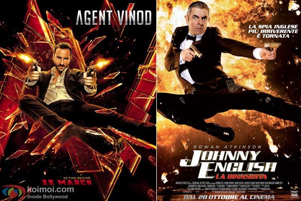 #AgentVinod (2012)
Agent Vinod’s movie poster is copied from #JohnnyEnglishReborn