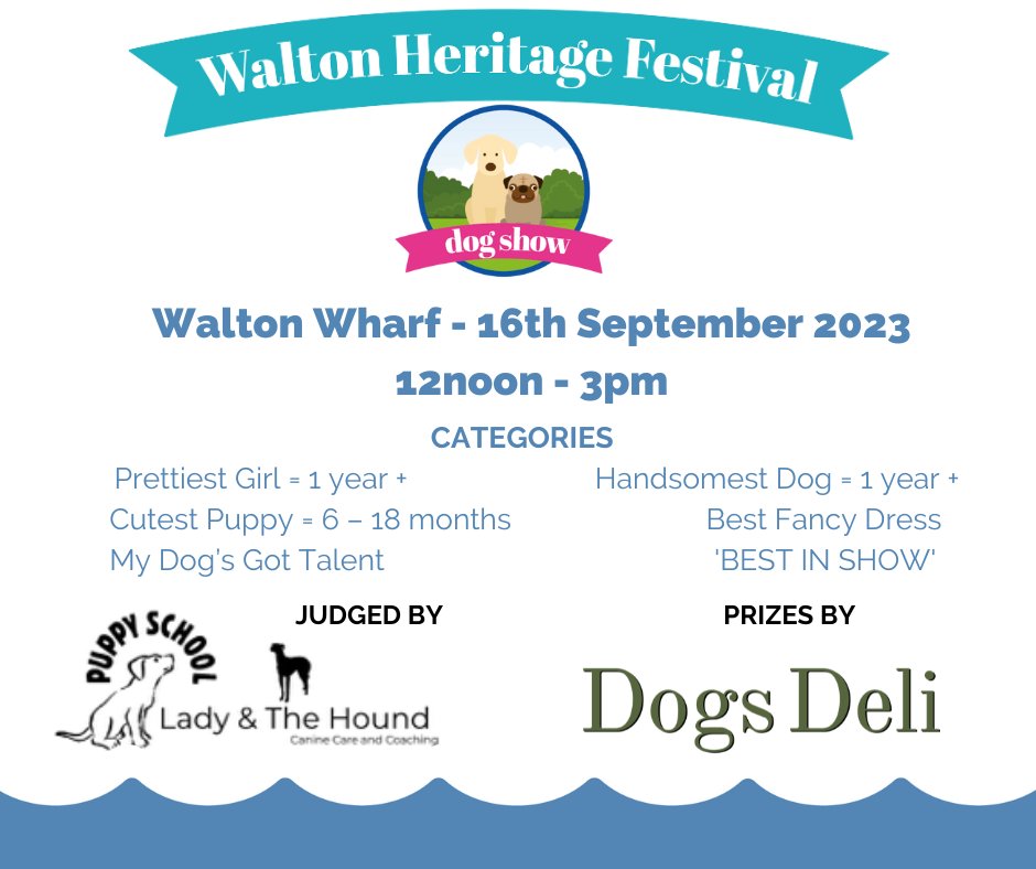 Love Walton (@welovewalton) on Twitter photo DOG SHOW ANNOUNCEMENT: At Walton Wharf on Saturday 16th September 12-3pm with #ladyandthehound as judge and #dogsdeli #oatlands as prize sponsor #welovewalton <a href="/WoTHeritageDay/">WoTHeritageDay</a> #elmbridge #surrey DOG SHOW ANNOUNCEMENT: At Walton Wharf on Saturday 16th September 12-3pm with #ladyandthehound as judge and #dogsdeli #oatlands as prize sponsor #welovewalton <a href="/WoTHeritageDay/">WoTHeritageDay</a> #elmbridge #surrey