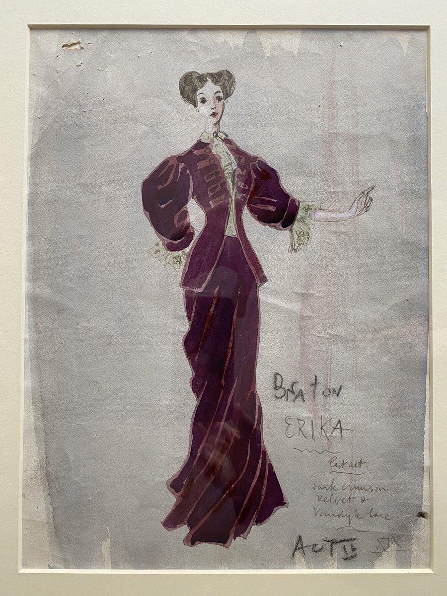 Thank you to all the lovely theatres which have had us thus far. At sea with the show next month! Thank you to <a href="/GarethN16/">Gareth McLeod</a> and <a href="/StageStruck13/">Madeleine Blossom</a>, too! Here is <a href="/DickieStirling/">Richard Stirling</a>'s very own Beaton: a costume sketch for the Samuel Barber opera Vanessa (1958).