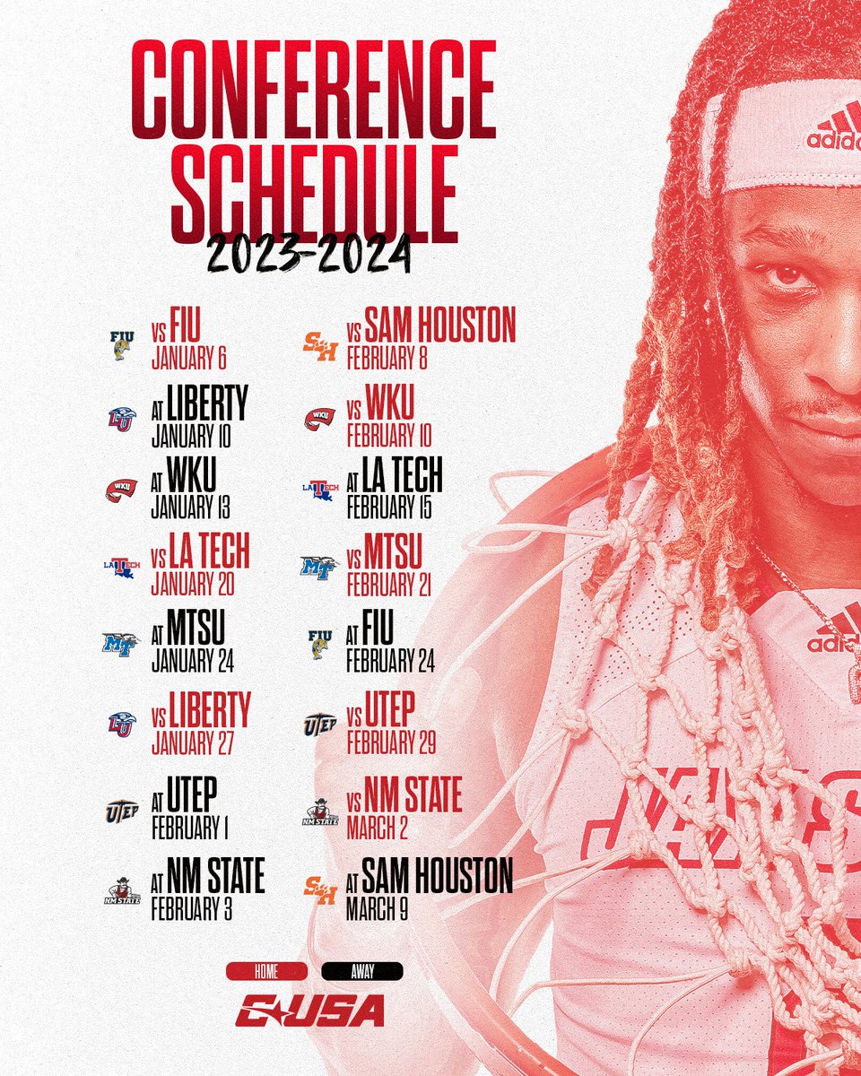 Jax State Basketball (@jaxstatembb) on Twitter photo Here it is!
2⃣0⃣2⃣3⃣-2⃣4⃣ <a href="/ConferenceUSA/">Conference USA</a> Schedule is out!
Non-conference schedule coming soon...
🗞️-bit.ly/3OfN60f
#StayCocky I #FearTheBeak I #NoLimitsOnUs Here it is!
2⃣0⃣2⃣3⃣-2⃣4⃣ <a href="/ConferenceUSA/">Conference USA</a> Schedule is out!
Non-conference schedule coming soon...
🗞️-bit.ly/3OfN60f
#StayCocky I #FearTheBeak I #NoLimitsOnUs