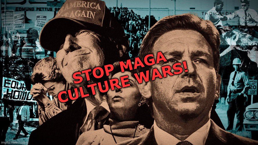 #StopMAGA_CultureWars

July 2023: GQP culture wars over abortion access, transgender medical care, drag queens, & critical race theory is exhausting.

Climate change, homelessness, poverty, affordable health care, gun violence & drug addiction are the critical issues in the U.S.