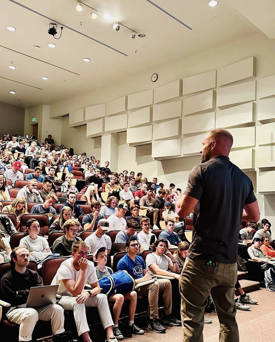 daveallred_'s tweet photo. Back in October it was fun stepping back onto a university campus and sharing with 400 young entrepreneurs the lessons and principles I’ve learned over the last 2 decades of my own entrepreneurship journey! THX for the invite BYU and looking forward to next time 👌🏼

“Entrepreneurship is living a few years of your life like most people won’t, so you can spend the rest of your life like most people can’t.” –Warren G. Tracy

“Entrepreneurship is about turning what excites you in life into capital so that you can do more of it and move forward with it.” –Richard Branson

“Entrepreneurs are risk takers, willing to roll the dice with their money or reputation on the line in support of an idea or enterprise. They willingly assume responsibility for the success or failure of a venture and are answerable for all its facets.” –Victor Kiam

How do you define what it means to be an entrepreneur?

#entrepreneurship
#collegedropout
#schoolofhardknocks