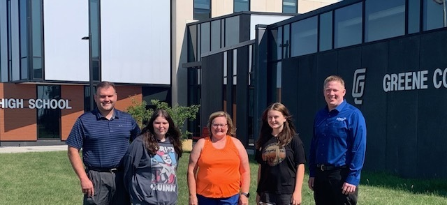 Greene County High School business students Karma Butts and Makayla Byerly will attend the Business Horizons Conference July 16-20.  Big THANK YOU to Bob Allen and Jamie Daubendiek for sponsoring these students.
