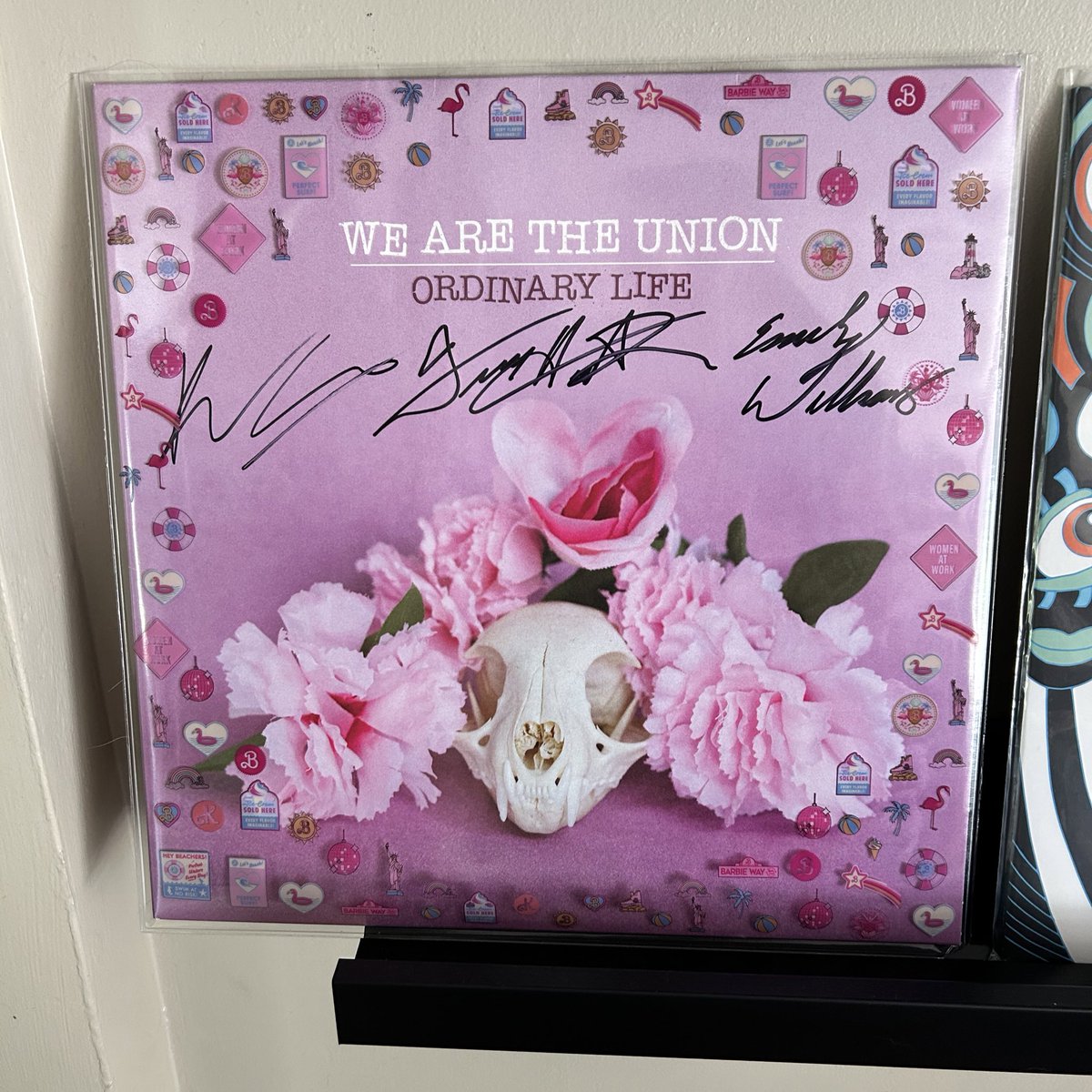 The Barbie promotional LP sleeve with the @wearetheunion record is kinda a vibe??