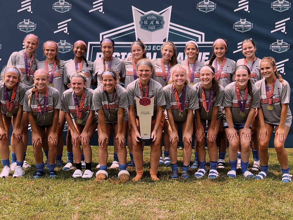 haleykocher2025's tweet photo. U16 ECNL-RL NATIONAL CHAMPS. 🔥🎉🤙💯
So proud of my teammates and coaches for getting us here. Thank you to my parents for making this happen. #champs 
@morush_ecnl @ECNLgirls @MoRushSoccer https://t.co/OqY6k7Ylcn