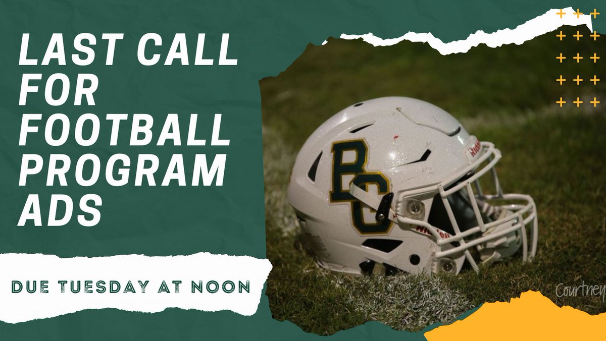 When summer and back-to-school prep collide we can all use a little extra grace. Ad forms and payments must be turned into the school office dropbox by Tuesday at noon. You're welcome!
*Forms are available on buccaneerstrong.com