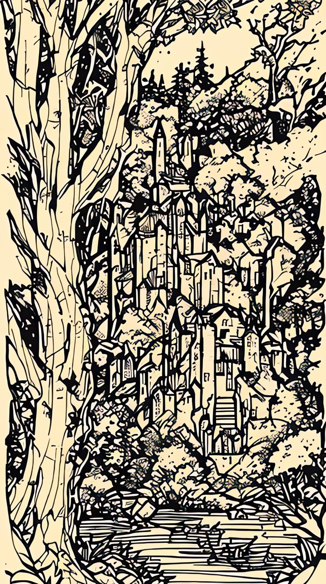 BadToxic's tweet photo. #Castle in #InkPunk #Mountain #Scenery via #Auto1111 #StableDiffusion #InkpunkDiffusion v2 #LoRA #LoRAInk #safetensors #Deforum v3.0 DPM++2M Karras on PC #mountainScenery #beautiful #forest #ink #inkArt #nvinkpunk #masterpiece #TextToVideo #AI #AIArt #Art #Kunst https://t.co/MzsACM0JoH