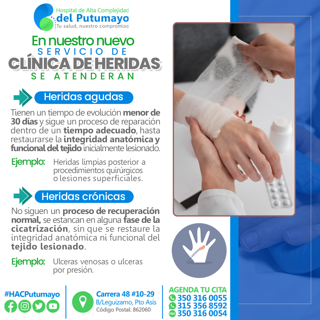 📷📷Nuestro próximo 𝘀𝗲𝗿𝘃𝗶𝗰𝗶𝗼 𝗱𝗲 𝗰𝗹í𝗻𝗶𝗰𝗮 𝗵𝗲𝗿𝗶𝗱𝗮𝘀, 📷tiene como propósito, responder a la demanda de pacientes adultos o menores de edad que requieran el 𝗰𝘂𝗶𝗱𝗮𝗱𝗼 𝘆 𝗺𝗮𝗻𝗲𝗷𝗼 𝗱𝗲 𝗹𝗮𝘀 𝗵𝗲𝗿𝗶𝗱𝗮𝘀, 📷de cualquier tipo.
#HACPutumayo