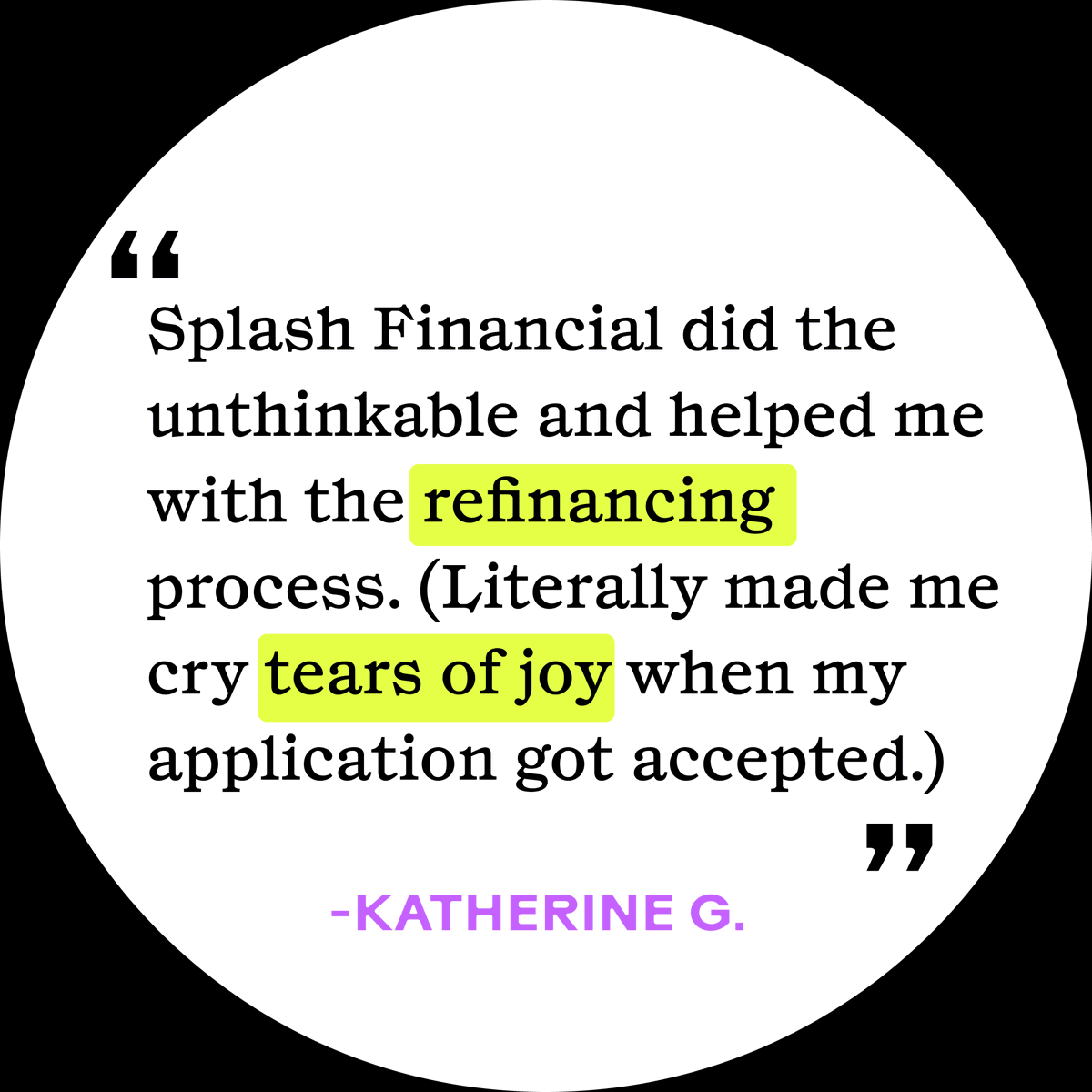 SplashFinancial's tweet photo. This right here — this is why we do what we do. 🙌

Tears of joy really are the best type of tears.

Check out all our reviews on Trustpilot:
https://t.co/WJrDI5Vuda

#splashfinancial #studentloanrefinancing #studentloans #personalfinances #financialfreedom https://t.co/vn9c0X9DSB