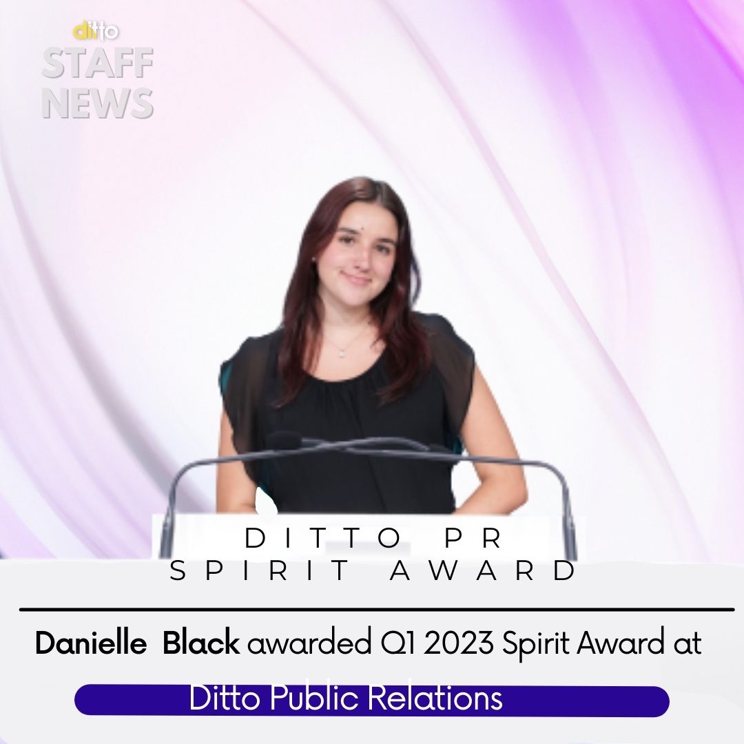 DittoPR_'s tweet photo. Congrats to our Q2 Spirit Award honoree, Account Executive Danielle Black! π
Danielleβs proactive attitude keeps our accounts running smoothly, and she consistently provides quality service to our clients! Keep up the amazing work, Danielle! π
#DittoPR https://t.co/E4THSHxOhU