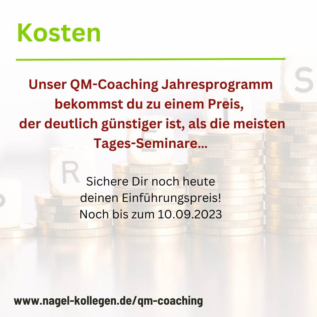 #QM #Qualität #ISO9001 #9001 #Qualitätsmanagement #Management #Managementsystem #Coaching #Fortbildung #Weiterbildung #Ausbildung #Online
nagel-kollegen.de/qm-coaching