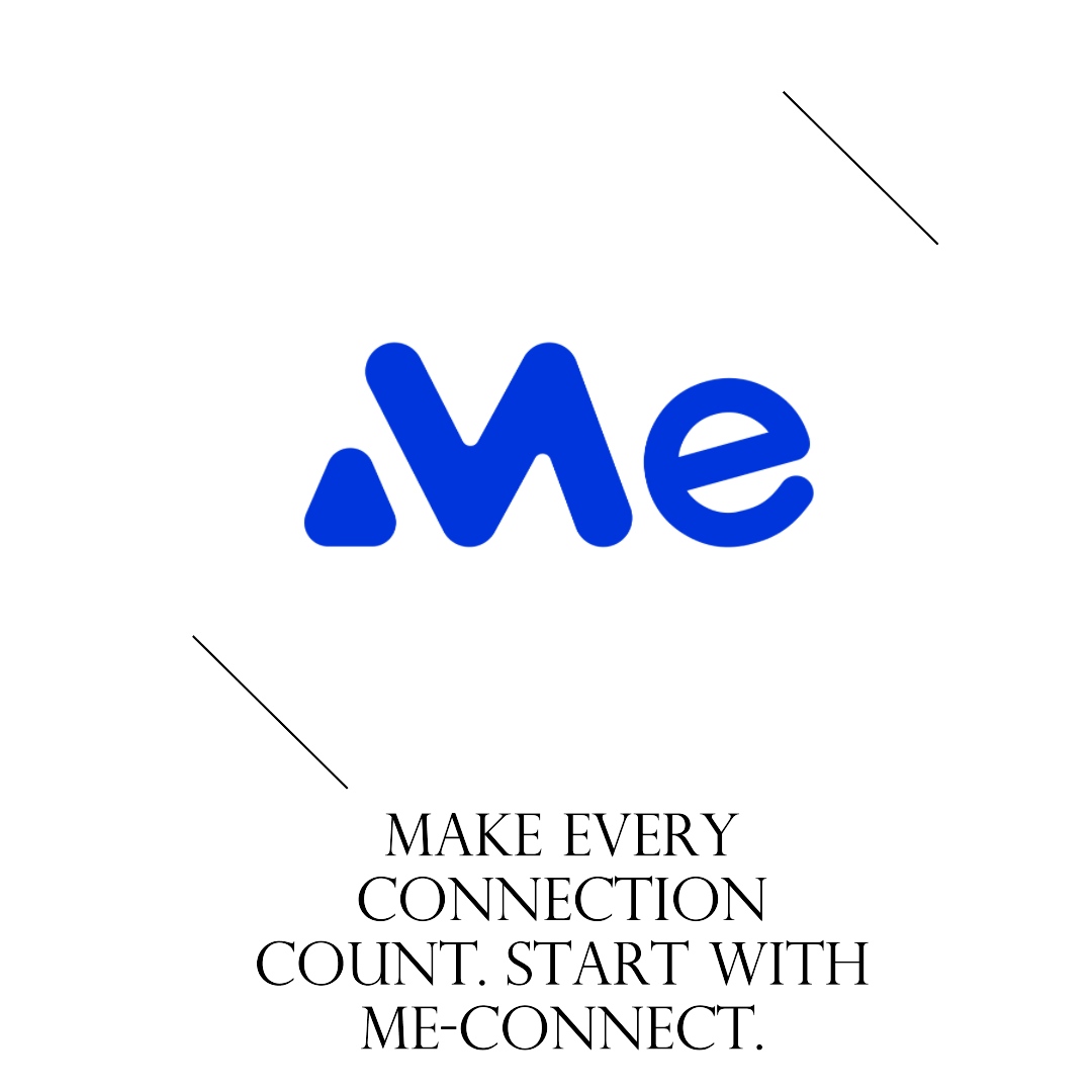 MeConnect_App's tweet photo. In the world of networking, every connection is a new opportunity. Make each one count with Me-Connect! Begin your journey to meaningful relationships today. 🌐 #MeConnect #MakeConnectionsCount #NetworkingDoneRight https://t.co/xdnWWbSoNz