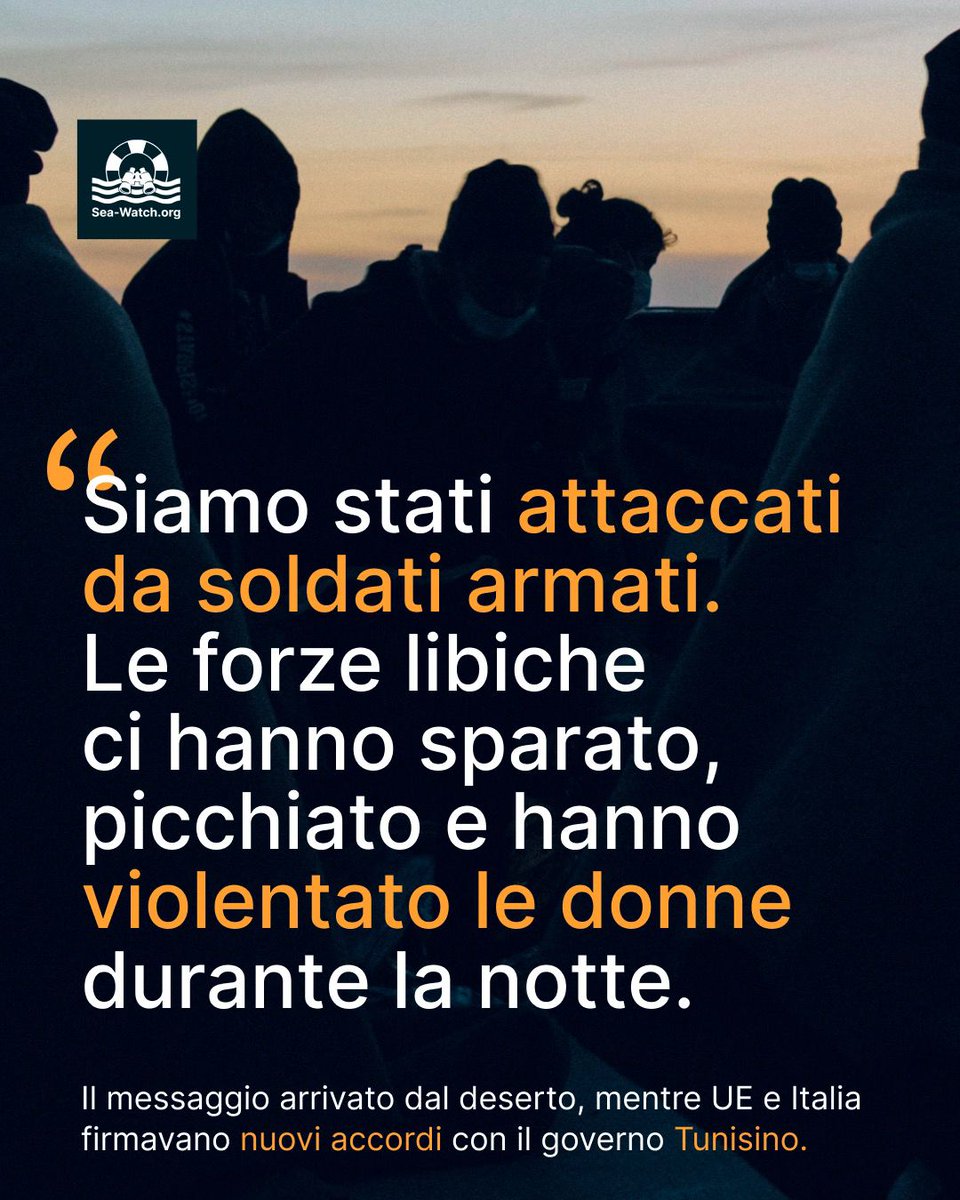 Mentre il governo tunisino firmava un Memorandum con Italia e Ue, dal deserto, dove le forze tunisine avevano deportsto uomini donne e bambini giorni fa,  arrivava questo messaggio ad <a href="/alarm_phone/">@alarmphone</a> 👇