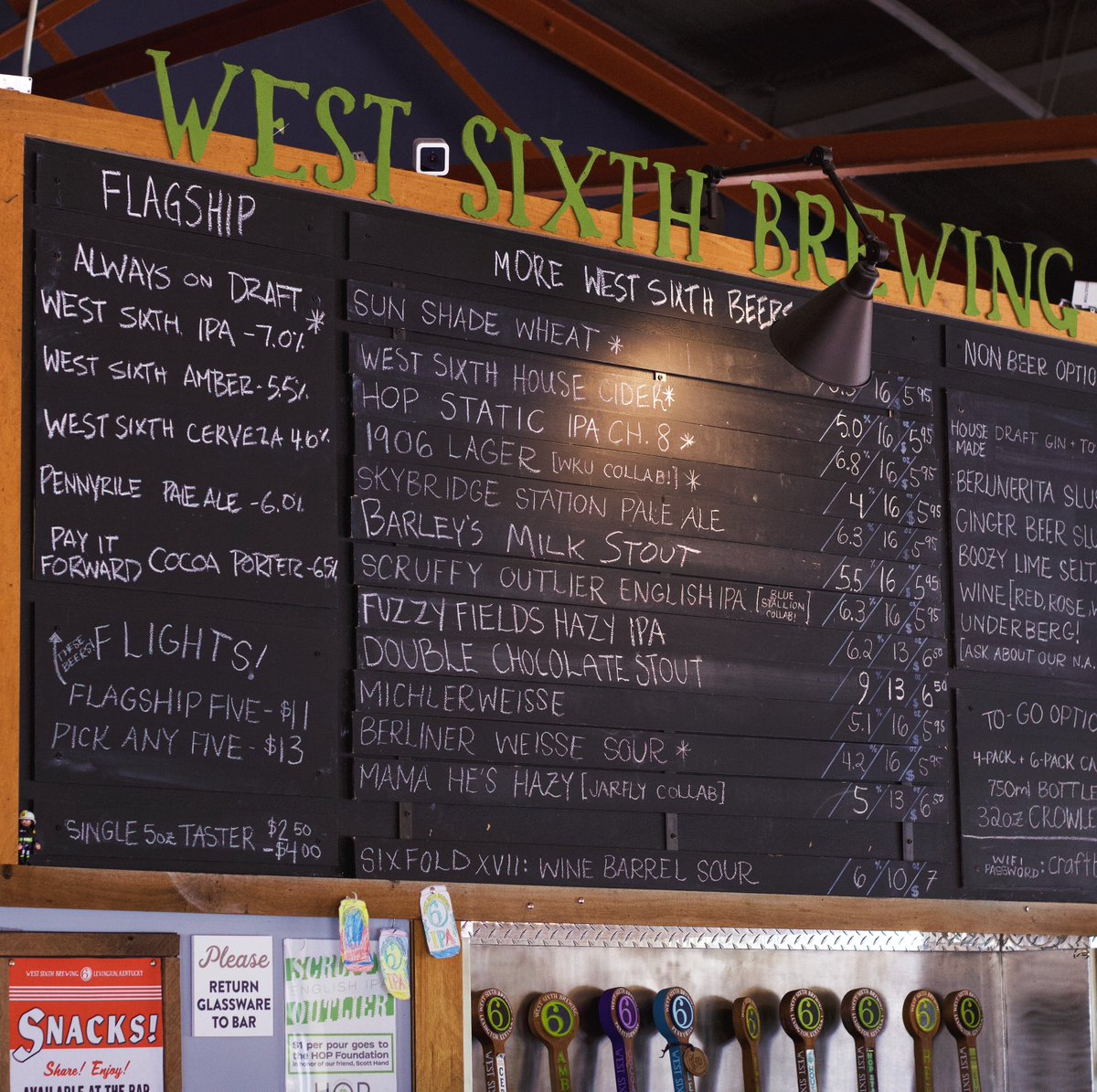 WestSixth's tweet photo. ✨ Storms &amp; smog, be-gone ✨ 🔮 Did it work? Whatever, we have beer &amp; tables INSIDE, too -- come get something good on tap. Take at our tap list or head over to https://t.co/duNnN2AaY7 

 ✨ Poof, beer ✨ 🍺 Now, we know that one worked 😅 https://t.co/xxZkrn6XWw