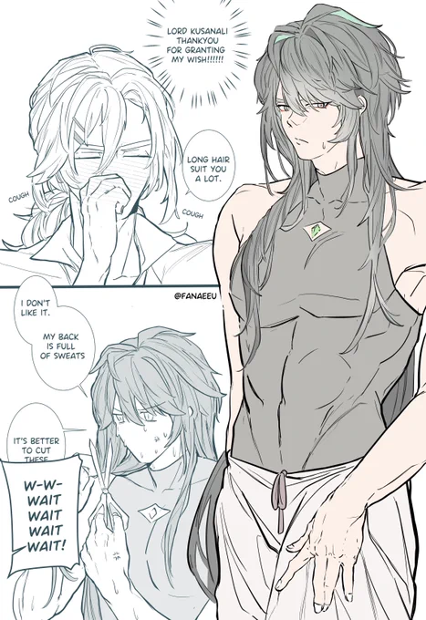 i love long haired haitham #kavetham #カヴェアル 