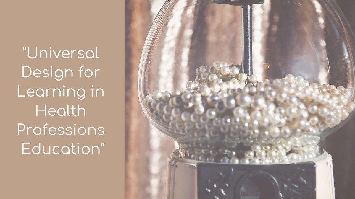 This week is #MedEdPearls week! We will share posts from our team all week! 

Check out "Universal Design for Learning in Health Professions Education" by @Hur2Buzy! 

#MedEd #MedTwitter #HMICommunity @skwood8 <a href="/shanumeister/">Shanu Gupta</a> <a href="/jmhillyer/">Jennifer Hillyer</a> @machellelinsen bit.ly/3D9ABL3