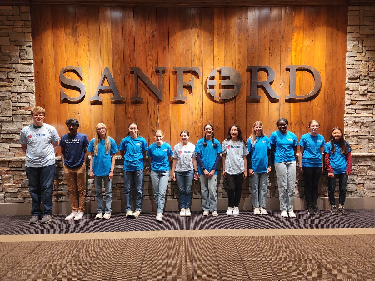 SanfordPROMISE's tweet photo. Last week a group of high school students spent the day at Sanford Research learning about how research is done. They learned about the research process and shadowed summer students. Check out our shadow opportunities during the school year. https://t.co/pKAPBsxrBh https://t.co/JgoEOj7V18