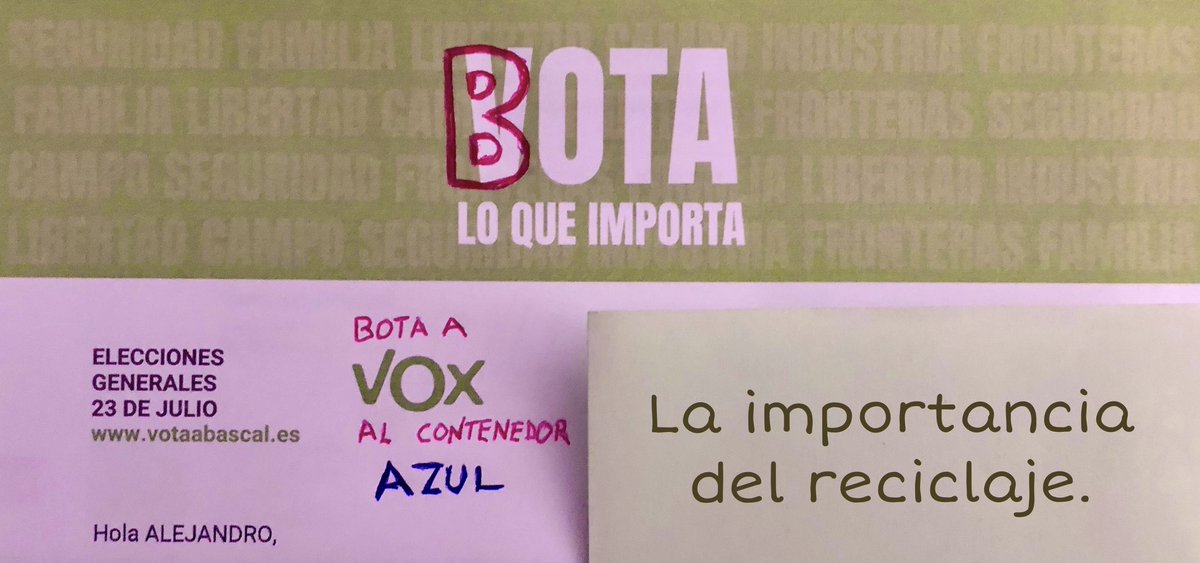 AlejandroBatsan's tweet photo. Este 23-J es importante BOTAR todo lo que no hace bien, ideologías pasadas de modas incluidas… 💪🏼 https://t.co/UyntQc1xFB