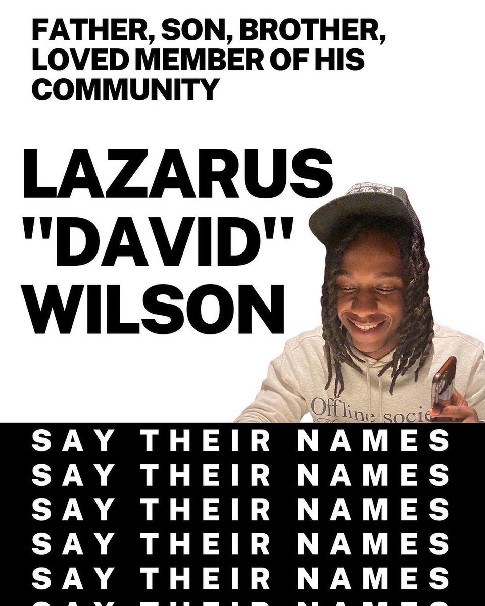 HarrietsDreams's tweet photo. @aSafeDC @SafeDC it’s a shame that the @DCPoliceDept think they can commit violence with no accountability. Lazarus Wilson 1 year Angelvisary was yesterday. Jason Bagshaw killed him. Did you acknowledge his Angelvisary? #LazarusWilsonMatter #FireKillerCops https://t.co/uDb8BLbWp7