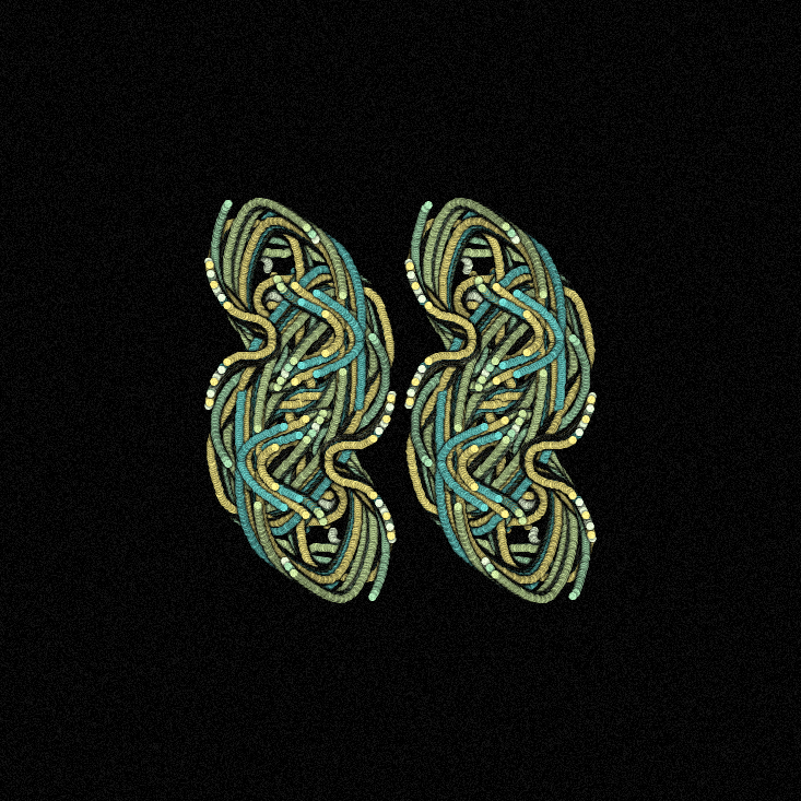 emerg_art's tweet photo. Back at it with "Intertwinement", live on #fxhash !  It's been a while ✌🏻 

https://t.co/B3XmQxHyHR

#generativeart #genart #p5js #procedural https://t.co/DRmujHN5ek
