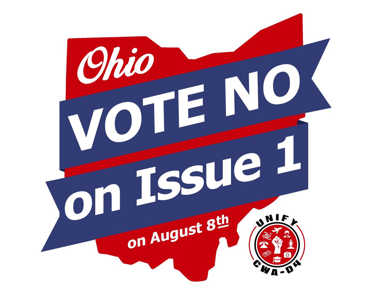 Alexarenee1's tweet image. Ohioans help get out the word to vote NO on issue 1 in Ohio on August 8th. #onevote #majorityrule #voteno #ohioissue1