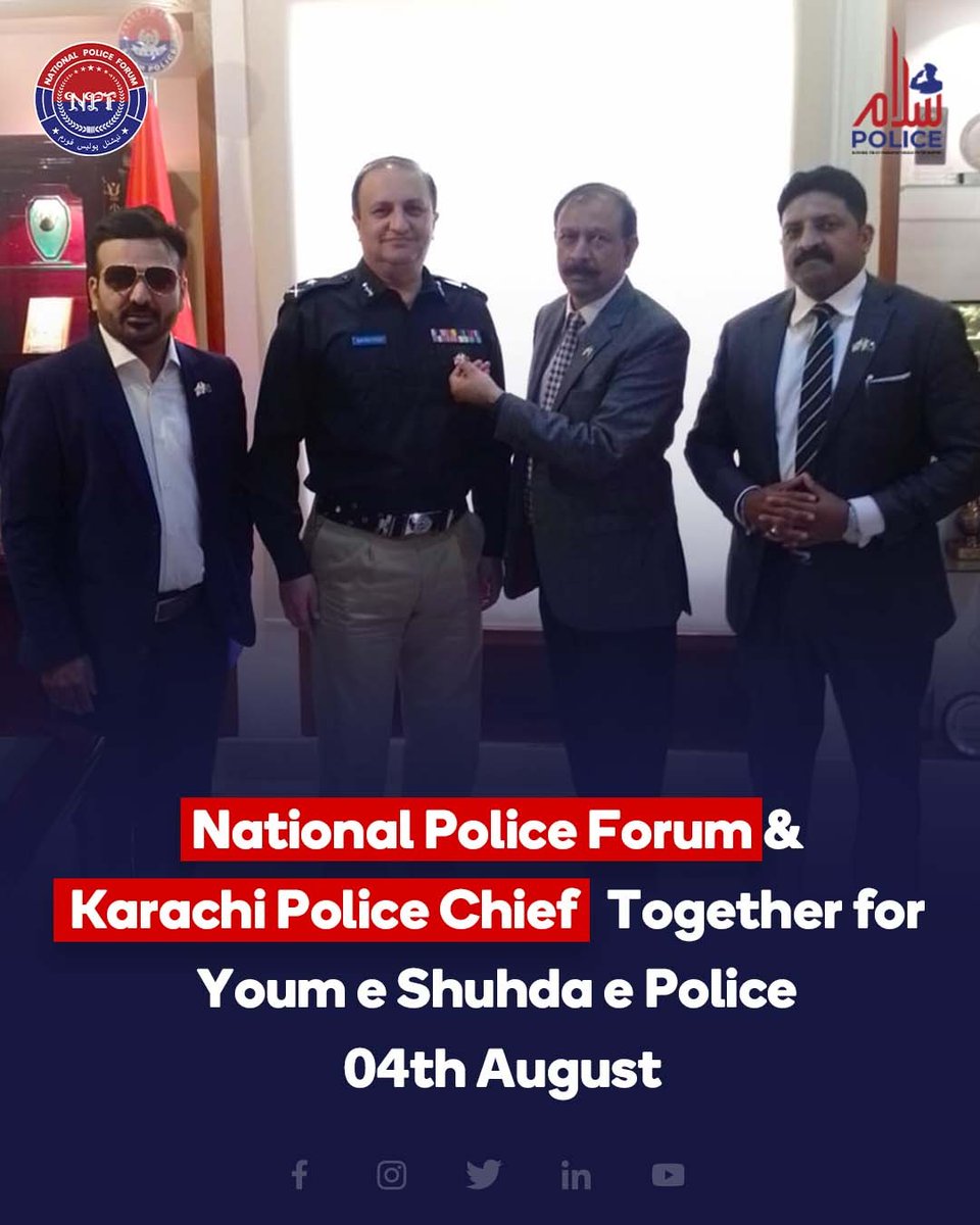 NationalPolice8's tweet photo. Karachi Police Chief @Jawaidalamodho with @Aghasherazi &amp; Brigadier Karrar
@NationalPolice8
#SalamPolice #sindhpolice #KPO  #NationalPoliceWeek #nationpoliceday #salamsindhpolice #karachipoliceoffice #KarachiTrafficPolice #KarachiPolice #PoliceWeek #police  #SindhPoliceZindabad https://t.co/3AH7xAcLaP