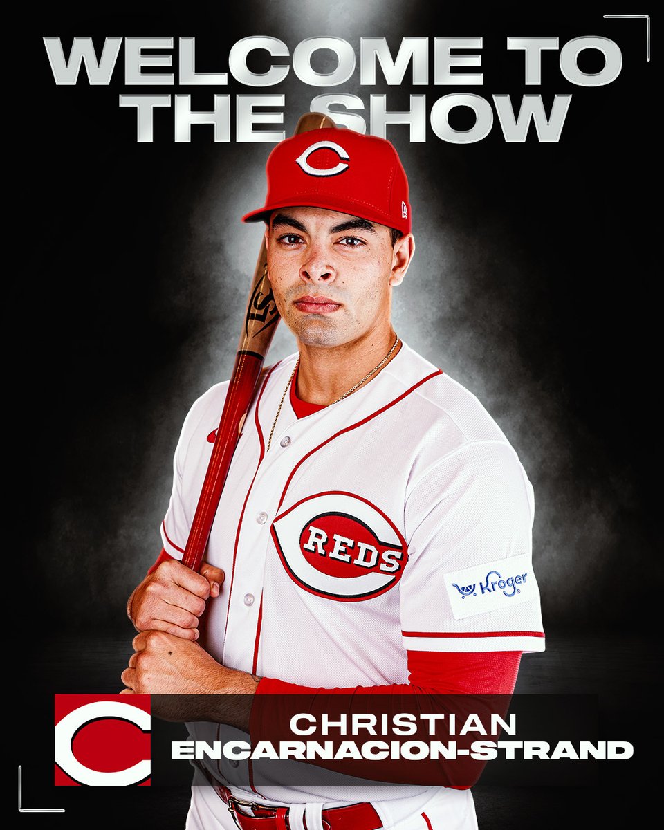 .@Reds No. 5 prospect Christian Encarnacion-Strand has been called up to The Show! He's ranked No. 88 overall according to @MLBPipeline.