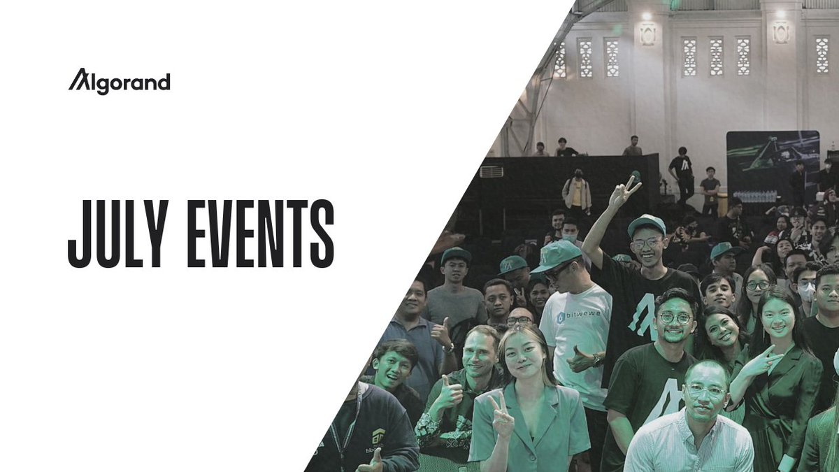 We're halfway through July, but there are lots of Algorand community events you can go to both IRL and online.

See if there's an event near you 👇
