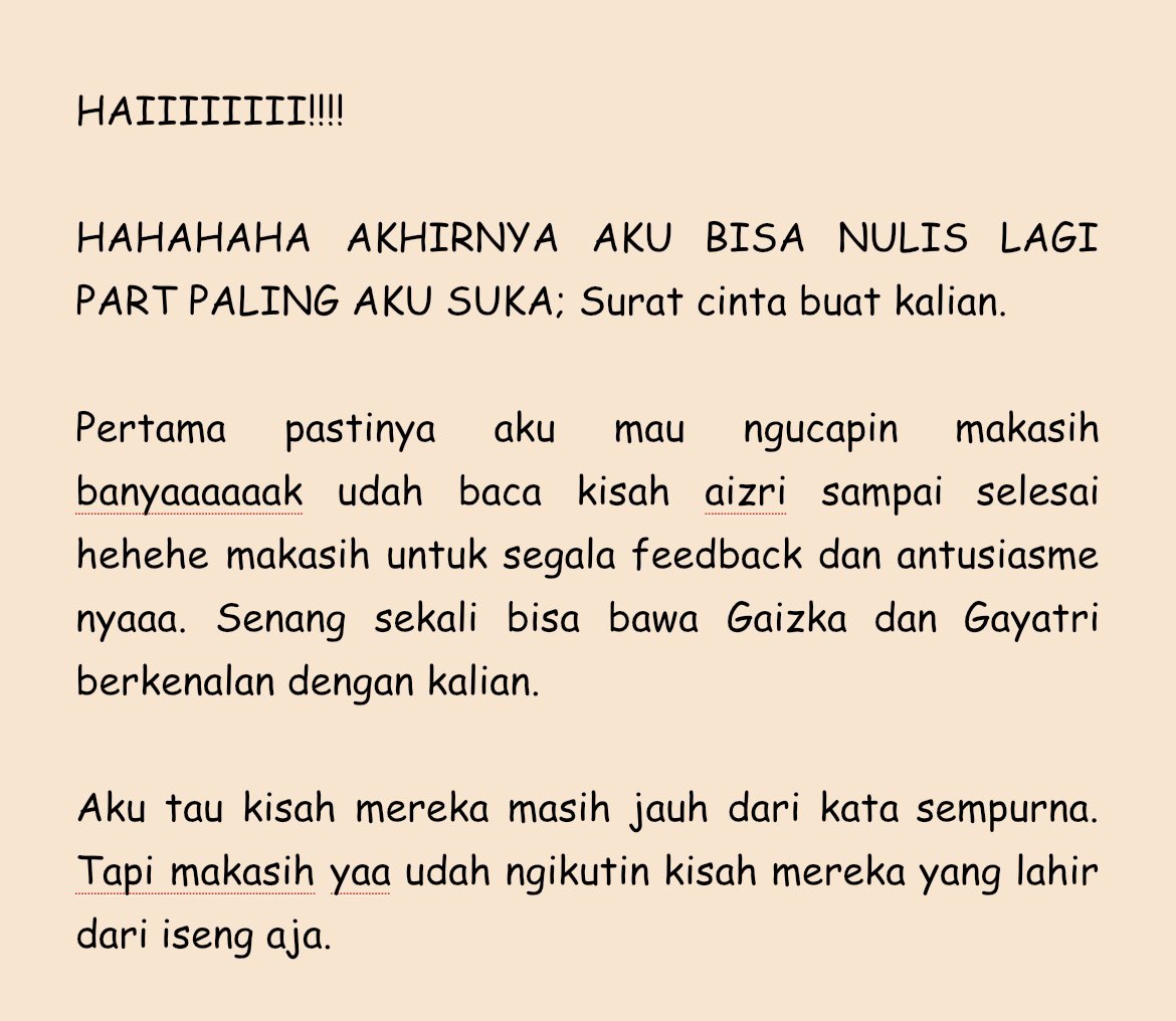 universebyim's tweet photo. surat cinta untuk kalian 💓🫂 https://t.co/B7vVFDfdZ5