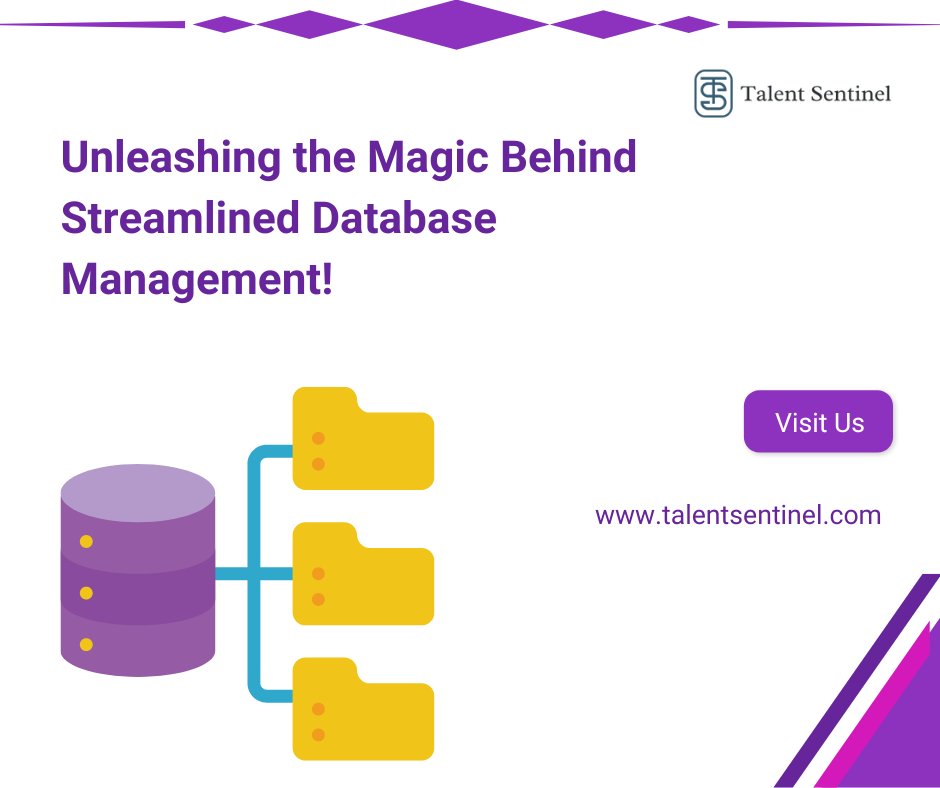 TalentSentinel's tweet image. Unleash your data potential with Talent Sentinel! We streamline database management, so you focus on what matters. Your business success is our #1 mission. #DataMastery #TalentSentinel🔥🚀🎯