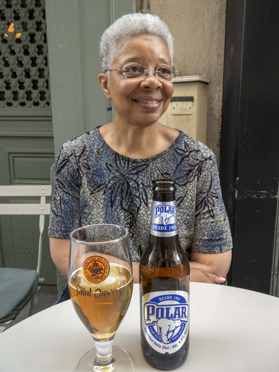 Tom Reeves (@tomreevesparis) on Twitter photo Monique behind the Beer
Our own Monique Y. Wells poses demurely behind a bottle of <a href="/EmpresasPolar/">Empresas Polar</a> beer from Venezuala. Monique behind the Beer
Our own Monique Y. Wells poses demurely behind a bottle of <a href="/EmpresasPolar/">Empresas Polar</a> beer from Venezuala.