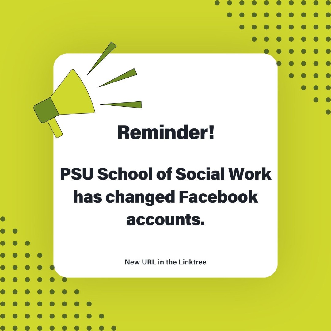 PSU School of Social Work tweet media