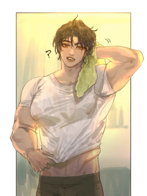 Based on ch 14 of `why do MMOs have marriage system' #renheng #刃恒   (If dh has hairdryer lol)