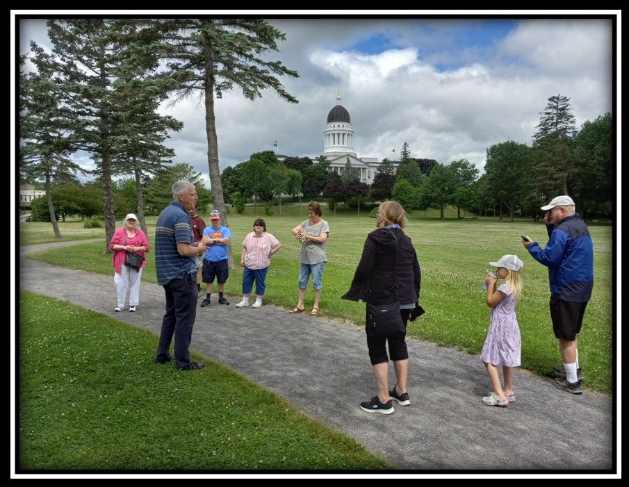 MaineStateMuse's tweet photo. During the Civil War, Capitol Park was used as a campsite and parade ground? Learn more during a guided tour. Every Tues &amp; Wed in July &amp; August,  🌧☀️rain or shine!⏰Time: 11:00am and12:00pm.✏️ Walk-in: no reservations needed.🤝Meet: in the park across from 19 Union Street. https://t.co/rD6LhYOkWY