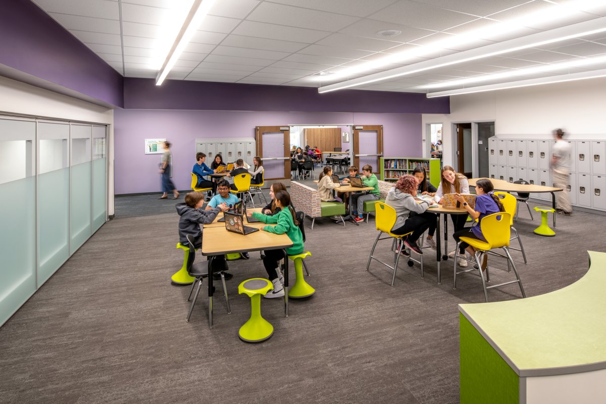 shp_design's tweet photo. The new @EHGreeneSchool was designed to support @SycamoreSchools’ interdisciplinary team model. With self-contained learning communities and extended learning areas, the individual pods support a variety of teaching and learning approaches and allow for cross-curricular collaboration.

Learn more about this exciting learning environment at: https://t.co/umQ8QYJtZs

 📷 by @JHPhotoInc