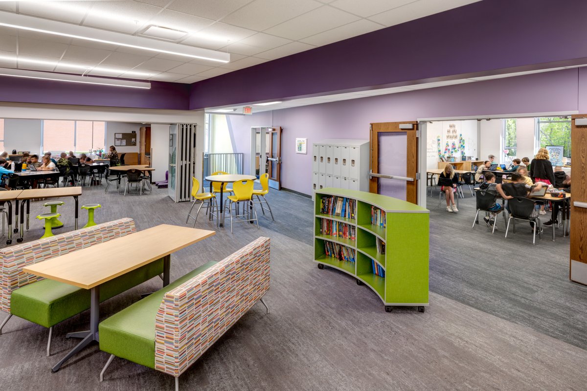 shp_design's tweet photo. The new @EHGreeneSchool was designed to support @SycamoreSchools’ interdisciplinary team model. With self-contained learning communities and extended learning areas, the individual pods support a variety of teaching and learning approaches and allow for cross-curricular collaboration.

Learn more about this exciting learning environment at: https://t.co/umQ8QYJtZs

 📷 by @JHPhotoInc