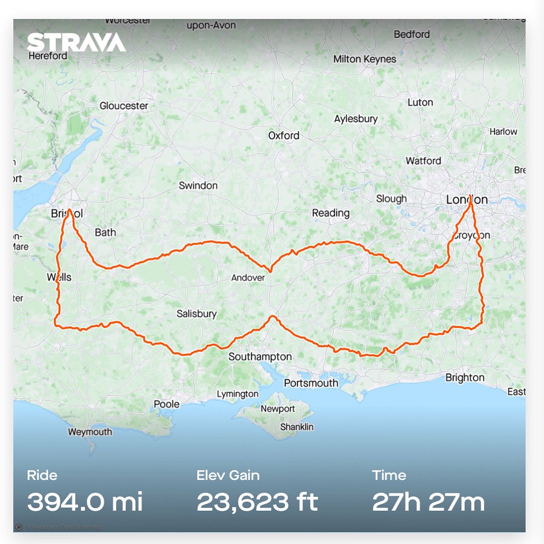 jimbofartpants's tweet photo. @SkySportsNews Two Movember ambassadors spent last week drawing a gigantic Tash from London to Bristol! Possibly largest in the world 😎 https://t.co/dyMRpPhm60