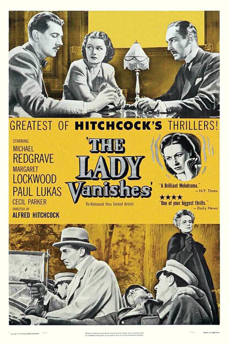 COMING SOON: The Campus Theatre's HITCHCOCK SERIES 2023 is on track to bring you even more thrills this week when you join us TOMORROW NIGHT (7/18) at 7:00 PM for Alfred Hitchcock's THE LADY VANISHES (NR) 97 mins. on the BIG SCREEN!