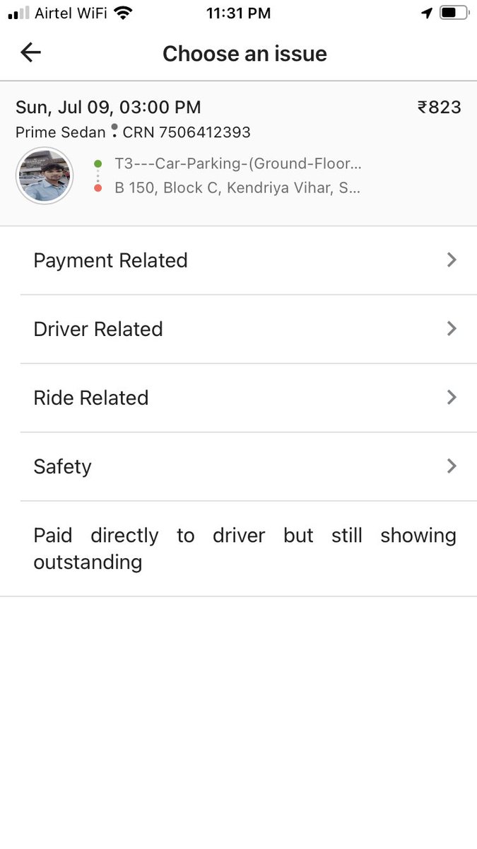 mahi_0000007's tweet photo. @ola_supports See the CRN number.. please do justify by saying that 100 rupees and 185 rupees are   are valid.. i have checked with my lawyers, take this seriously otherwise i will go to the consumer court.. https://t.co/lrzU9mhlOW